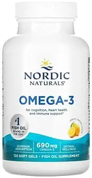Омега риб'ячий жир Nordic Naturals Omega-3 690 мг 120 капсул Лимон