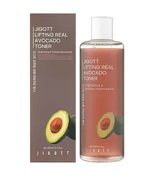 Тонер для обличчя Авокадо Lifting Real Avocado Toner Jigott 300 мл - мініатюра 2
