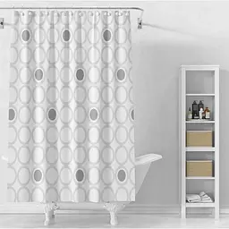 Шторка для ванної кімнати з принтом Eco Fabric 180*180 см Коло (EF-1803-D)