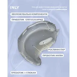 Гель для душу Sandalwood INLY 150 мл - мініатюра 3