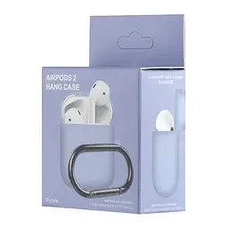 Чохол Silicone Case 1,2mm for AirPods 1/2 Purple - мініатюра 2