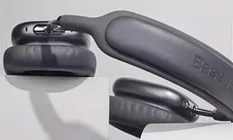 Бездротові навушники Baseus Bowie H2 Noise-Cancelling Wireless Headphone, ANC, ENC, BT5.2, 300mAh, 30h, (NGTW260013) grey - мініатюра 9