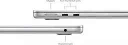 Ноутбук Apple MacBook Air 13,6" Late 2024 Silver (MC8H4) - мініатюра 3