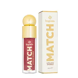 Блиск для губ із шимером Bogenia Match Lipgloss Sparkle стійкий (BG712), 09 Вишневий