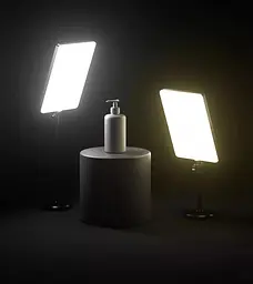 Прямокутна світлодіодна LED лампа 60W з пультом та штативом 2м студійне світло для фото та відео зйомки набір для блогера UKC L-3560 - мініатюра 7