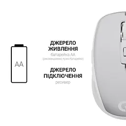 Миша бездротова OfficePro M267G Сірий - мініатюра 10