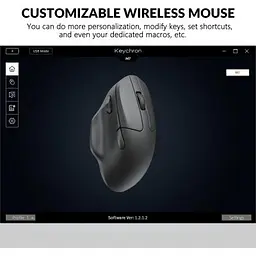 Комп'ютерна мишка Keychron M7 Wireless/Bluetooth/USB Black (M7-A1) - мініатюра 2