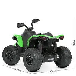 Дитячий електромобіль-квадроцикл Bambi M 5001EBLR-5 Зелений - мініатюра 6