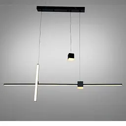 Підвісна люстра LED Diasha 5221A/1100BK чорна 27 Вт 5 м²