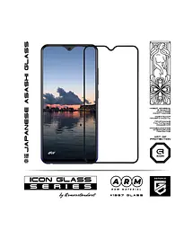 Захисне скло для VIVO Y91c/Y93/Y93 lite, Icon, 2.5D загартоване скло, повне проклеювання, глянсове, удароміцне, з олеофобним покриттям, сумісне з чохлами, міцність 9H, проста установка, ArmorStandart (ARM55844-GIC-BK) - мініатюра 2