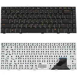 Клавіатура для ноутбука ASUS (A8 A88 W3 W3000 W6 F8 N80 X80 V6000 Z63 Z99) rus чорний (глянець)