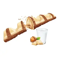 Шоколадні батончики Kinder Bueno White 5 шт, 107.5 г - мініатюра 3