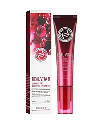 Крем для повік Вітаміни Real Vita 8 Complex Pro Bright Up Eye Cream Enough 30 мл - мініатюра 2