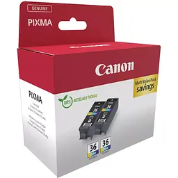 Картридж Canon CLI-36 color TWIN-pack (1511B025) - мініатюра 1