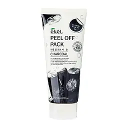 Маска-плівка Ekel Peel Off Pack Charcoal з екстрактом деревного вугілля