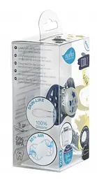 Силіконова симетрична пустушка Nuvita Air55 Cool Dream Big, світиться у темряві, 6-12 міс., темно-синій (NV7085GBM) - мініатюра 3