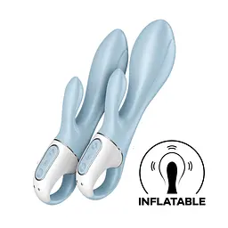 Вібратор-кролик надувний Satisfyer Air Pump Bunny 1 - мініатюра 1