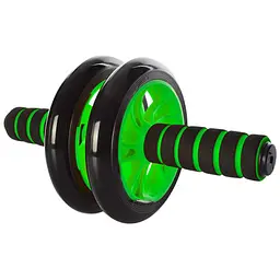Ролик для пресу подвійний EasyFit з килимком Зелений (EF-1352-GN)