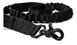 Повідець для собак Harness 100-150см, банджі-повідець з двома ручками Чорний - мініатюра 8