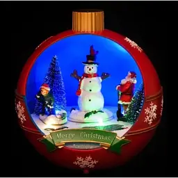 Прикраса декоративна Luville Collectables Куля Новорічна 18.5 х 17 см Червона (8718861435313RED) - мініатюра 2