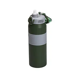Термос Sport 800 мл з мундштуком і ручкою, зелений Yiwu HP-14-6GR - мініатюра 12