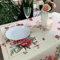 Серветка Прованс Alegria, 50х30 см, бежева з червоним (21784) - мініатюра 2