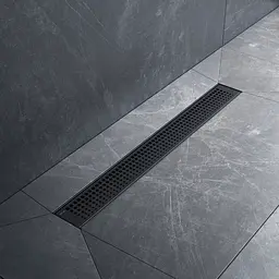 Трап для душу лінійний AM.PM Masterflow Cut Gradient 600 мм, універсальний затвор, чорний (W01SC-P11-060-01BM)