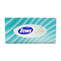 Серветки косметичні Zewa Softis Box 4-шарові 80 шт. (7322540441574)
