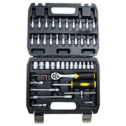 Набір насадок торцевих і біт Sigma 1/4" 46 шт CrV mid (6003511) - мініатюра 2