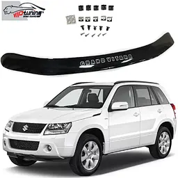 Дефлектор капоту мухобійка для Suzuki Grand Vitara 2005- Евро Крепление (Vip Tuning)