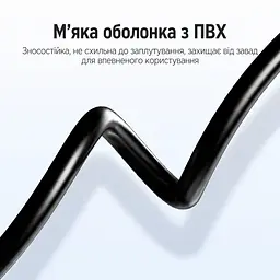 Стереоаудіокабель Vention 3 м тюльпани 2 RCA штекери на 2 RCA штекери позолочені контакти алюмінієві корпуси штекерів чорний (VAB-R06-B300) - мініатюра 7