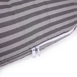Подушка для вагітних та відпочинку MirSon U-подібна №5030 Color Line Stripe Gray 140х75х20 см сіра (2200010969917) - мініатюра 3