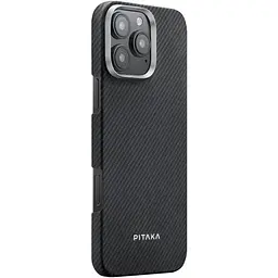 Чохол-накладка Pitaka Ultra-Slim Case Classic Twill 600D Black/Grey для iPhone 16 Pro