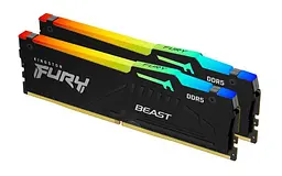 Модуль пам'яті Kingston Fury DDR5 16GB (2x8) 6000MHz Beast RGB EXPO/XMP (KF560C36BBEAK2-16) - мініатюра 5