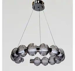 Світлодіодна люстра підвісна Artlight 6078/525 з димчастими скляними плафонами, 30W - мініатюра 2