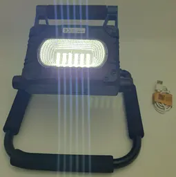 LED Прожектор 30W трансформер акумуляторний світлодіодний із сонячною батареєю та функцією Power Bank ліхтар Panther PT-874 - мініатюра 7