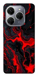 TPU чохол Demsky Black red marble для TECNO Spark 20 Pro