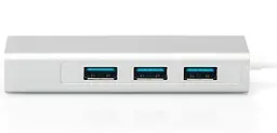USB-Хаб Digitus USB-C - USB 3.0 3 Port Hub + Gigabit Ethernet (DA-70255) - мініатюра 3