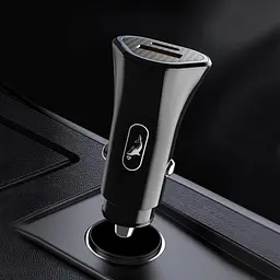 Автомобільне зарядне пристрій SkyDolphin SZ16 PD+QC3.0 (2USB, 3.1A) Чорний (SDAZP-000090) - мініатюра 3