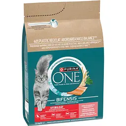 Сухий корм Purina One Sterilcat Bifensis Salmon з високим вмістом лосося для дорослих стерилізованих котів 2.8 кг - мініатюра 3