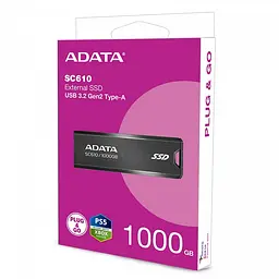 Портативний SSD ADATA SC610 1TB USB 3.2 550/500Mb/s Black (SC610-1000G-CBK/RD)