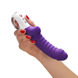 Вібратор для точки G Fun Factory TIGER violet, ребристий, підходить для анальної стимуляції - мініатюра 5