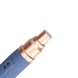 Вібратор Loveline Travel Compartment and Pump 18.5 см синій - мініатюра 5