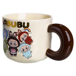 Чашка порцелянова LABUBU Bring Joy 400 мл бежевий FM-21A - мініатюра 3