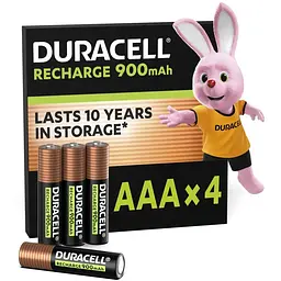 Акумулятор Duracell AAA HR03 900mAh * 4 (5005015)