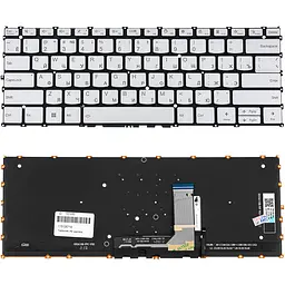 Клавіатура для ноутбука LENOVO (Yoga Slim 9 14IAP7) rus, silver, без кадру, підсвічування клавіш (ОРИГІНАЛ)