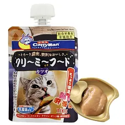 Рідкий корм для котів CattyMan Complete Creamy Food Bonito крем-суп з макрелью 0.1кг