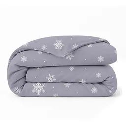Підковдра полуторна фланель 160х220 SNOWFLAKES FROST COSAS (4822052474563)