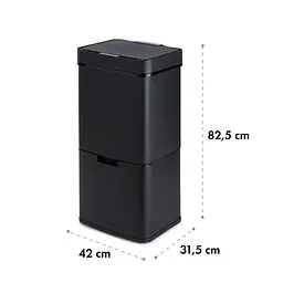 Сміттєвий бак Klarstein Royal Trash Matte Black (10035365) - мініатюра 2