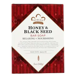 Кускове мило з медом та чорним кмином Nubian Heritage "Honey & Black Seed Bar Soap" живлення та релакс 142 г